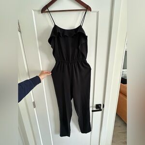 NWOT: TOPSHOP - Spaghetti Strap and Ruffle Top Jumpsuit with Synched Waist